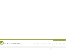 Tablet Screenshot of dominion-properties.com